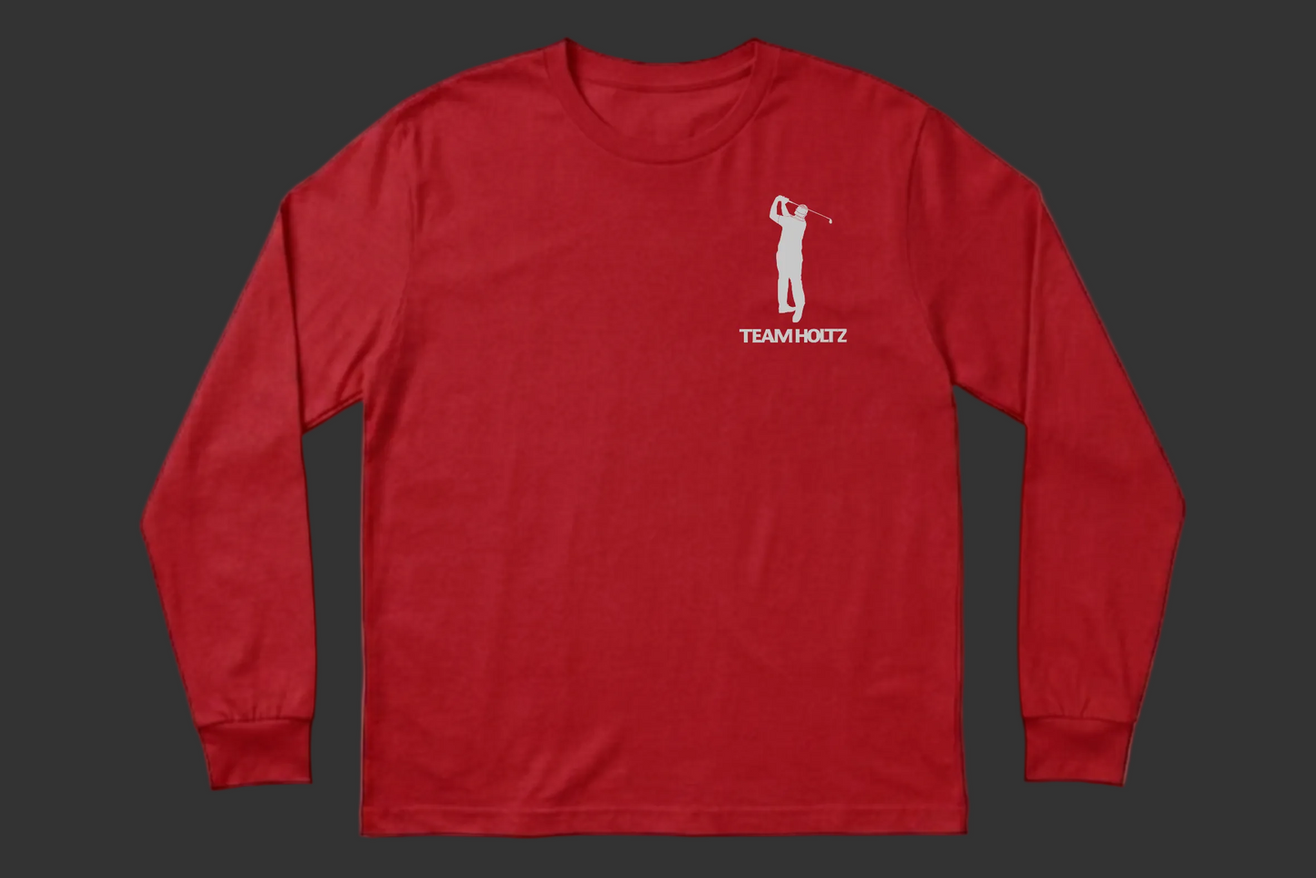 “TEAM HOLTZ” SWINGMAN *REFLECTIVE* LS T-Shirt - RED